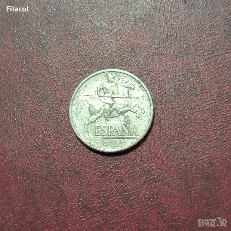 Испания 10 сентимос 1945 година, снимка 1