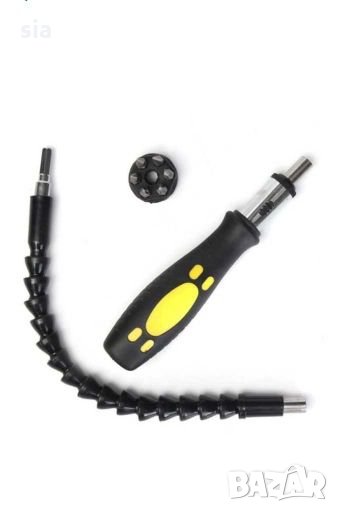 Отвертка с огъвщ се накрайник за труднодостъпни места , снимка 1