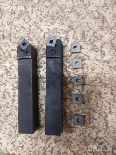 Нож за външно струговане с 5бр твърдосплавни пластини, снимка 1