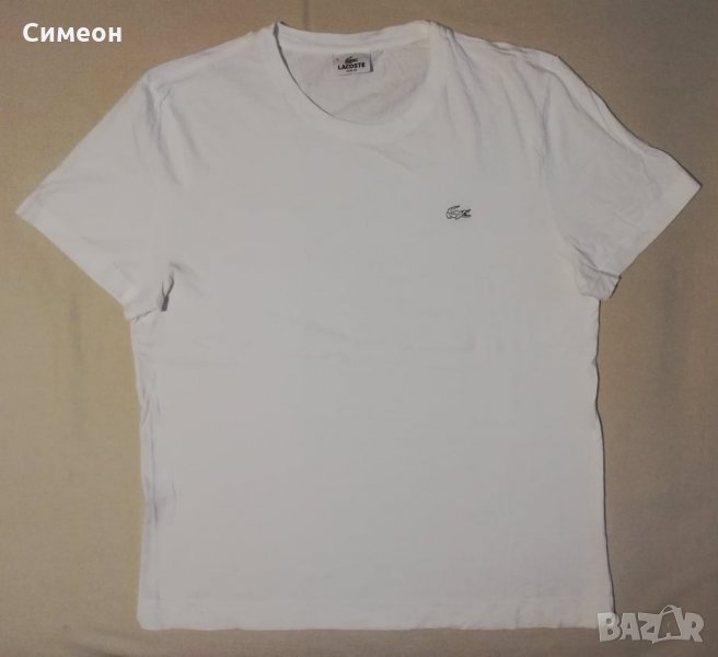 Lacoste оригинална тениска L памучна фланелка Slim Fit, снимка 1