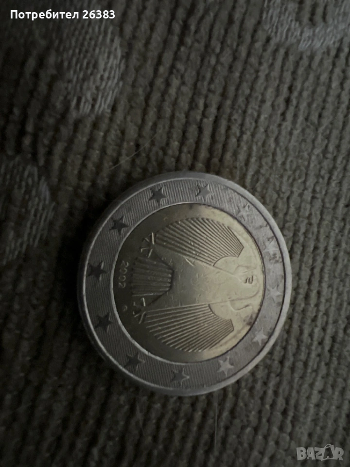 Монета 2 евро Германия 2002 г, снимка 1