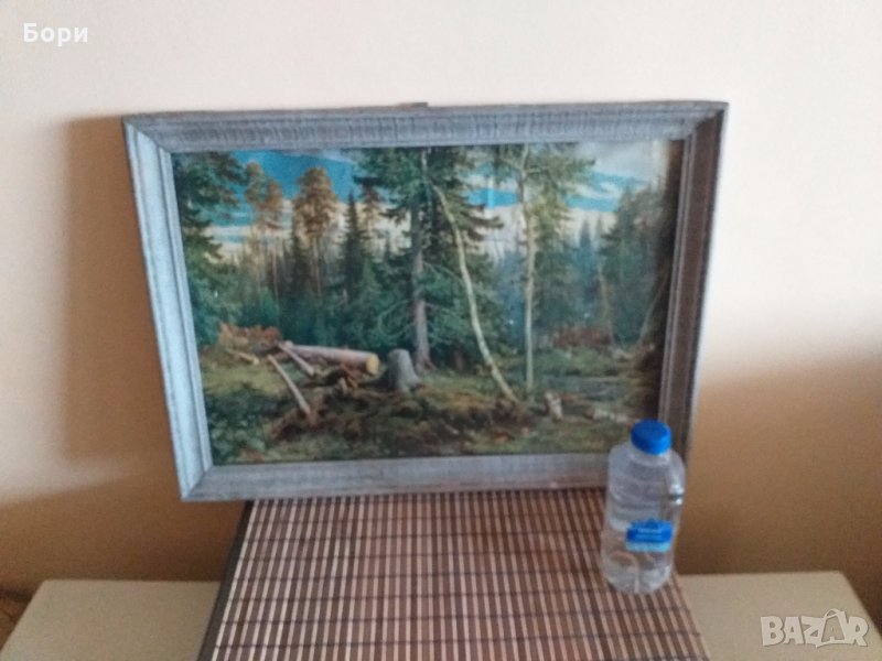 Голяма картина в дървена рамка 56/41/3см, снимка 1