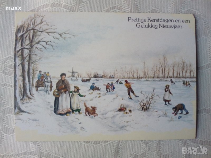 Картичка зима Presttige Kerstdagen en Gelukkig Nieuwajaar 33, снимка 1