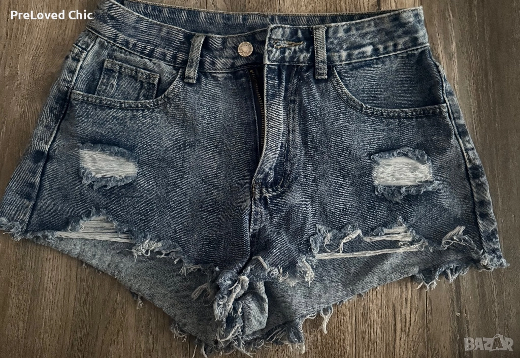 Сини къси дънки , снимка 1