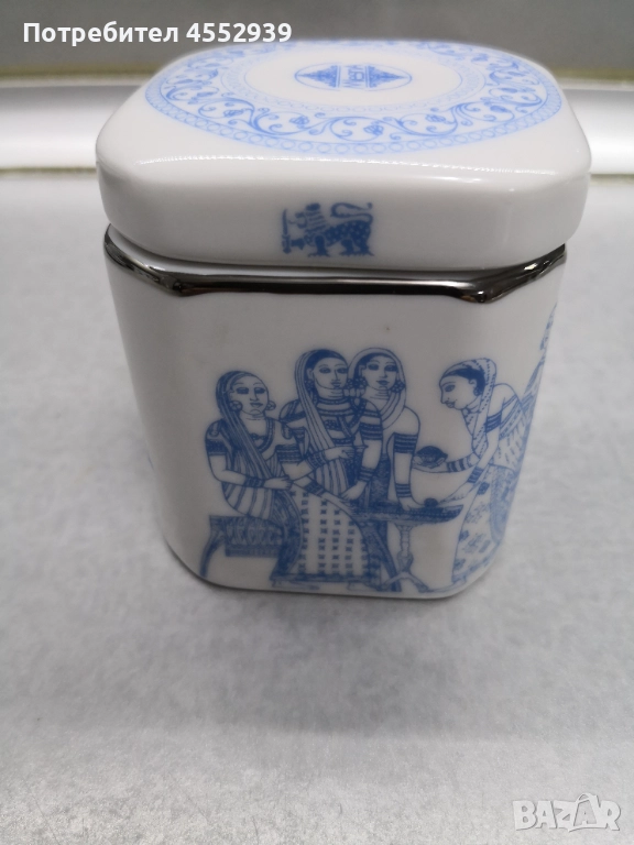 Порцеланова кутия за чай, снимка 1