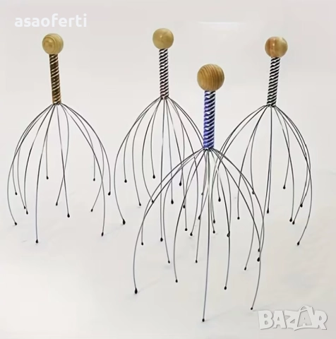 Релаксиращ Масажор за Глава (Скалп) – Облекчава Стреса и Главоболието, снимка 10 - Масажори - 52551447