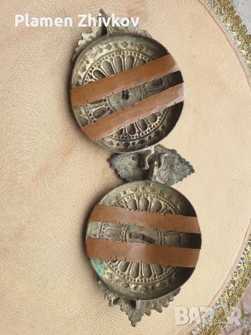 стара българска пафта с прекрасна патина и живамна позлата , снимка 6 - Колекции - 53005478