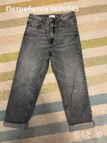 Дънки Зара Zara mom fit , снимка 2 - Дънки - 52240938