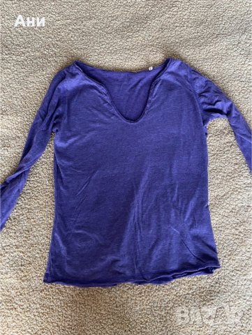 Лилава блуза, снимка 2 - Блузи с дълъг ръкав и пуловери - 43545869