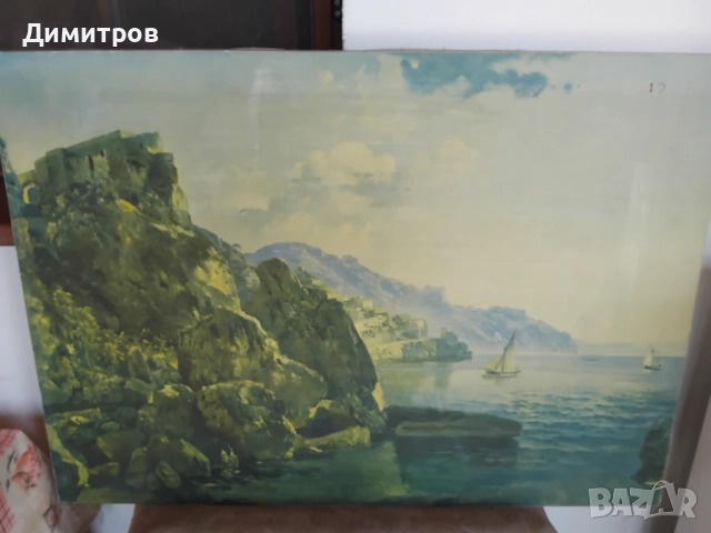 Много стара картина масло върху платно, снимка 5 - Антикварни и старинни предмети - 51793702