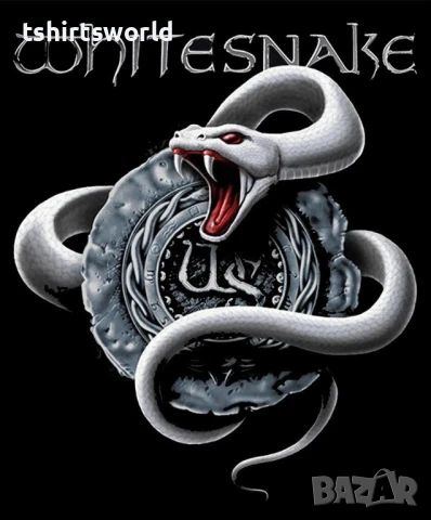 Нова мъжка тениска с дигитален печат на музикалната група WHITESNAKE, снимка 2 - Тениски - 51106139