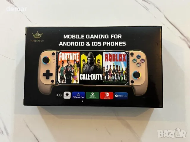 MAJESTECH Контролер за мобилни игри за iPhone/Android, RGB Hall Joystick, снимка 10 - Други игри и конзоли - 49526216