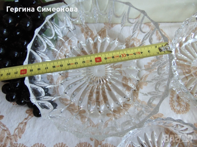 Лот кристал, снимка 5 - Чинии - 52262082