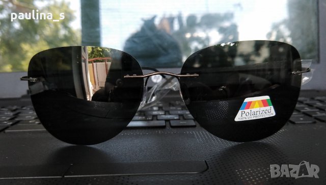 Поляризирани слънчеви очила / титаниумни рамки / авиаторски модел / унисекс 