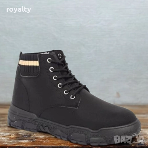 Мъжки боти- тип кецове в черно
