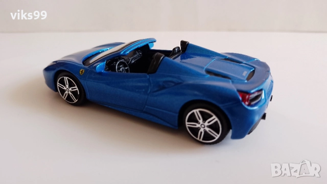 Bburago Ferrari 488 Spider - Мащаб 1:43, снимка 3 - Колекции - 52200339