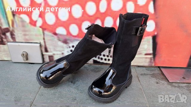 Английски детски ботуши естествена кожа-велур -CHIPMUNKS, снимка 3 - Детски боти и ботуши - 38576875