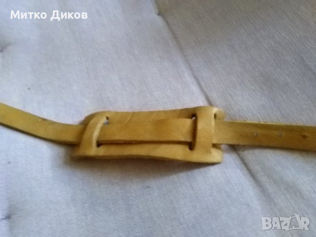 Верижка за часовник нова  естествена кожа 350мм и ширина 14мм и 34мм, снимка 3 - Каишки за часовници - 39160827