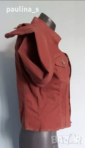 Два броя / Червено Дънково яке / Уникален Деним "Brooklin" и " Take two" / червено дънково яке , снимка 12 - Якета - 40689875