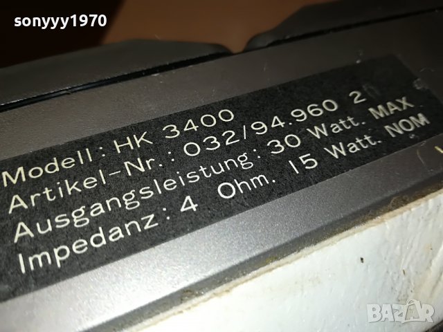 HK 3400-MADE IN JAPAN-ВНОС SWISS 1907222034L, снимка 17 - Тонколони - 37441100