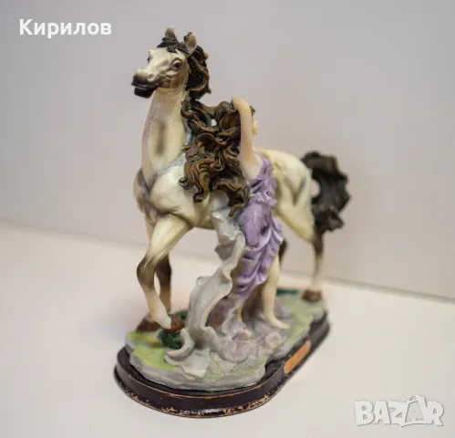 Старинна ръчно рисувана порцеланова фигура полуголо момиче, порцелан, статуя, статуетка , снимка 3 - Антикварни и старинни предмети - 48280920