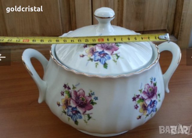 Стар български порцелан сервиз за хранене чинии , снимка 11 - Антикварни и старинни предмети - 35849370