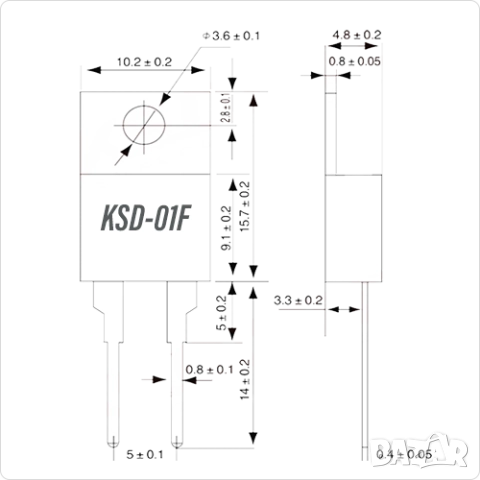 KSD-01F,KSD9700,термореле 16A 250V термостат биметален 0℃/5/10/55/65/75/80/95/150/180/200/230℃, снимка 3 - Друга електроника - 51540437