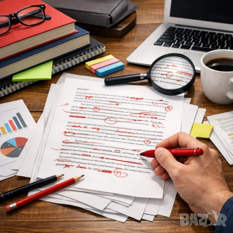 Редакция и корекция на текст|книги|публикации и др.