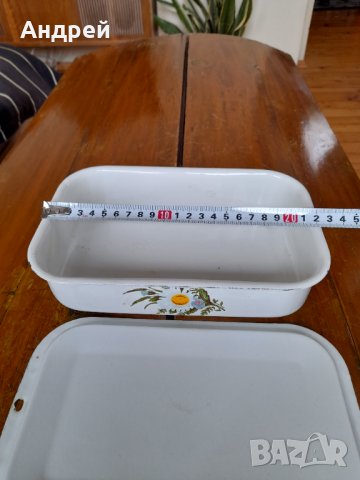 Стара емайлирана кутия за храна, снимка 3 - Други ценни предмети - 44087073