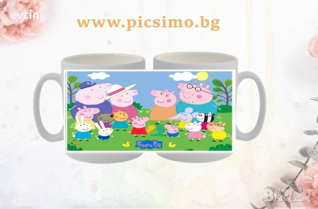 Детска керамична чаша с любим анимационен герой "Пепа Пиг", Пес Патрул, Пламъчко и Машините, Масленк, снимка 2 - Други - 28623719