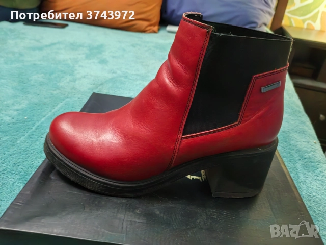 Дамски боти от естествена кожа, снимка 3 - Дамски обувки на ток - 52630030