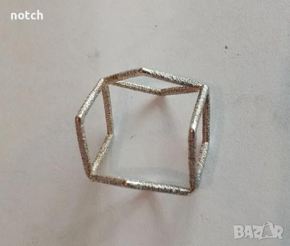 Сребърен пръстен, снимка 5 - Пръстени - 49976349