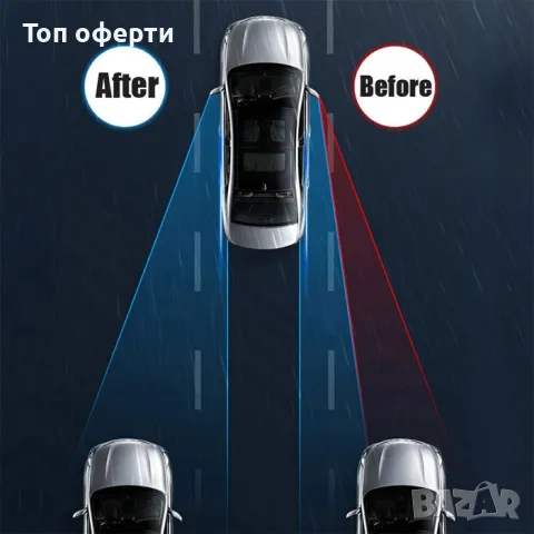 Огледала Мъртва Точка с Вежди - черни PG117, снимка 4 - Аксесоари и консумативи - 49336616