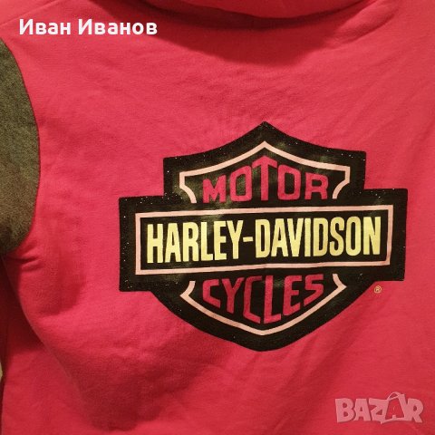 Харли Дейвидсън Harley-Davidson Памучен суичър  размер 7/8, снимка 8 - Детски анцузи и суичери - 43884310