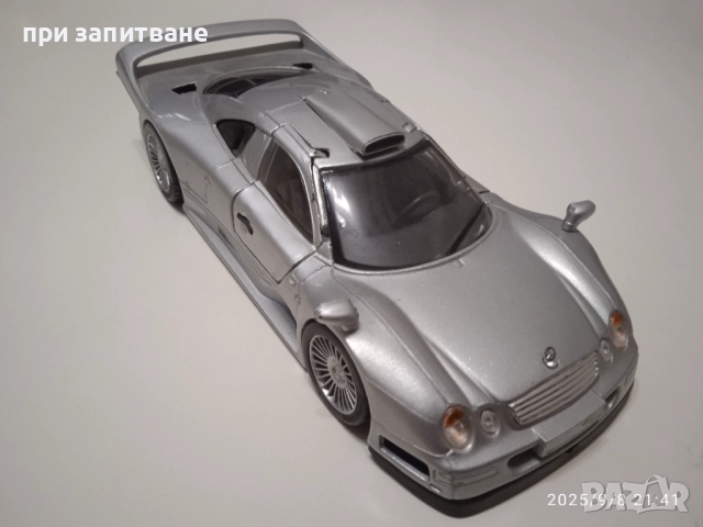 Mercedes CLK GTR 1:26 и Mercedes SLK 1:24, Maisto, Lamborgini Sesto Elemento, Motormax 1:24 , снимка 6 - Колекции - 51686201