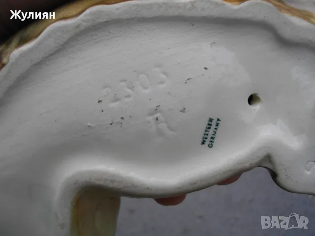 СТАР ПОРЦЕЛАН КУЧЕ НЕМСКА ОВЧАРКА W.GERMANY , снимка 7 - Антикварни и старинни предмети - 47901510