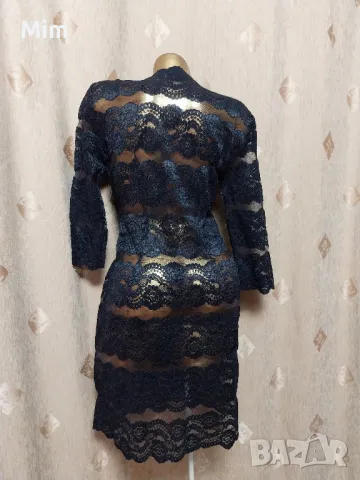 PBO M Черна дантелена рокля , снимка 3 - Рокли - 47467903