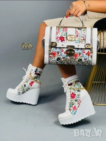 боти на платформа louis vuitton , снимка 2 - Дамски боти - 51073311