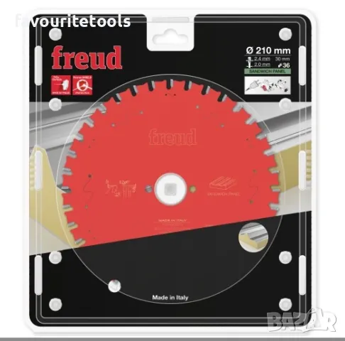 Циркулярен диск FREUD за сандвич панели ф210х2,4/2,9х30mm, 36зъба, снимка 2 - Други инструменти - 50249971