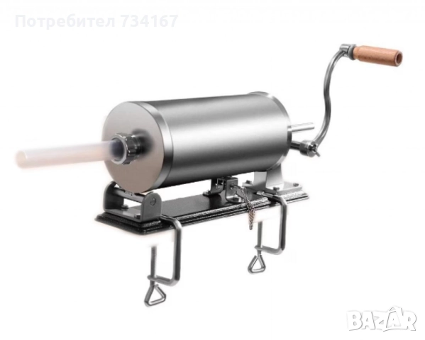 Ръчна машина за пълнене на колбаси,неръждаема стомана,капацитет 4 кг., снимка 17 - Други - 52544264