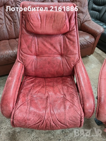 4008 Relax кресло от естествена кожа , снимка 3 - Дивани и мека мебел - 53596238