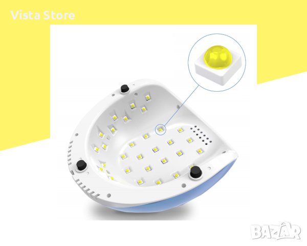 UV/LED лампа за маникюр „Диамант“ F6 86W, снимка 4 - Продукти за маникюр - 43301893
