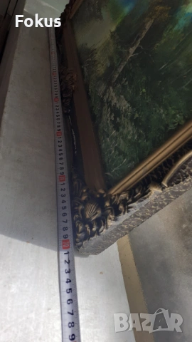 Прекрасна картина масло на платно подпис рамка, снимка 6 - Антикварни и старинни предмети - 53413632