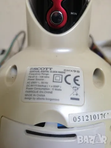 Радиочасовник SCOTT CMX98, снимка 4 - Радиокасетофони, транзистори - 48275588