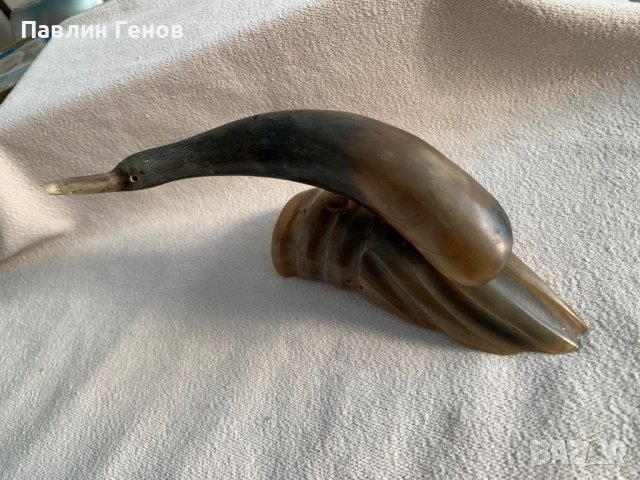 Стар сувенир от рог / кост, снимка 6 - Антикварни и старинни предмети - 38532735