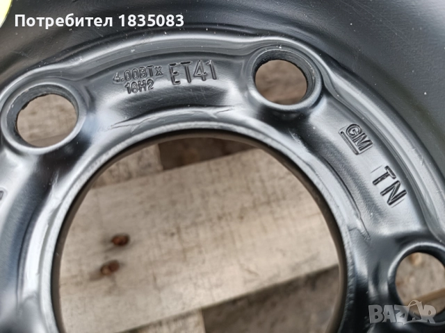 Резервна гума/патерица 16ка 5х110 Opel GM, снимка 4 - Гуми и джанти - 52113888