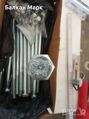 Болтове с шестостенна глава DIN 601, М12х260 + гайки (25 бр. в опаковка) – 36 лв., снимка 3 - Други машини и части - 51259781