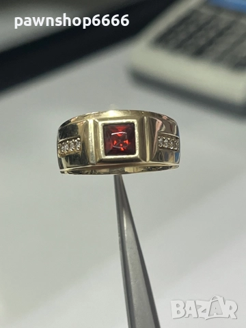 Златен пръстен 14 карата, снимка 2 - Пръстени - 51988804