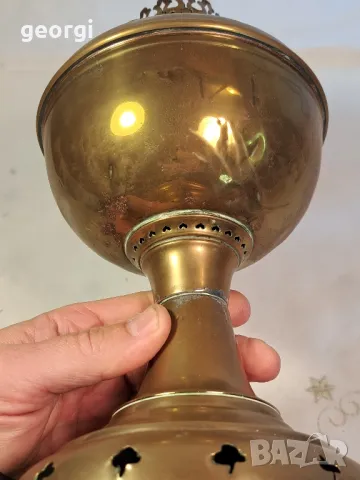 Ретро газена лампа Отто Мюллер   7/3, снимка 9 - Колекции - 49812203