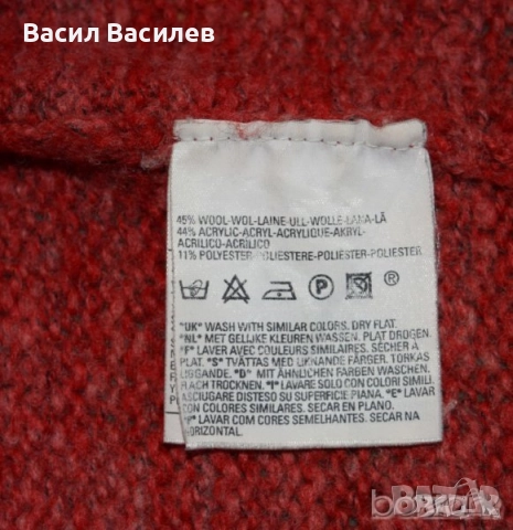 Levis ® Red Tab Girls Medium дамски червен пуловер, снимка 5 - Блузи с дълъг ръкав и пуловери - 51932651